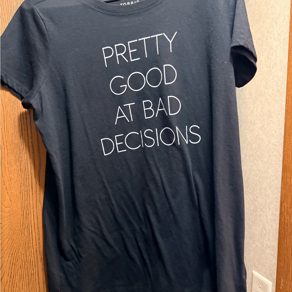 Torrid Black Slim Fit Tee
